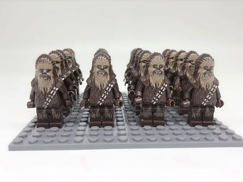 16 шт. Звездные войны Клон-Штурмовик солдат-клон с оружием Rebels Imperial Leia Yoda leingly строительный блок мини детская игрушка
