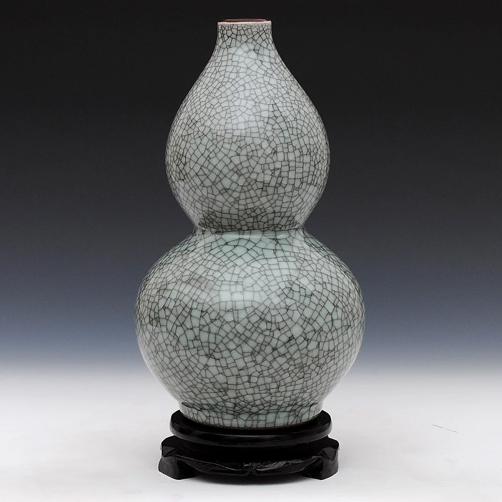 Антикварная керамическая ваза Jingdezhen в виде тыквы глазурованные ремесла стиле