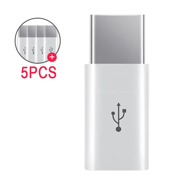 5PC ACCEZZ Mini USB адаптер типа OTG C к Micro USB для samsung Galaxy S8 тип-c конвертер для One Plus 5 для LG G5 G6 Xiaomi Mi5 6 - Цвет: 5PC