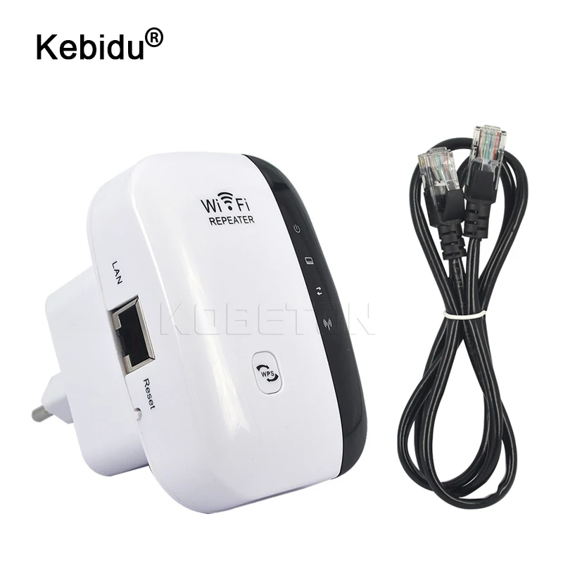 

kebidu 300Mbps Wireless-N Wifi Repeater 802.11n/b/g Network Wi Fi Routers Range Expander Signal Booster Extender WIFI Ap Wps