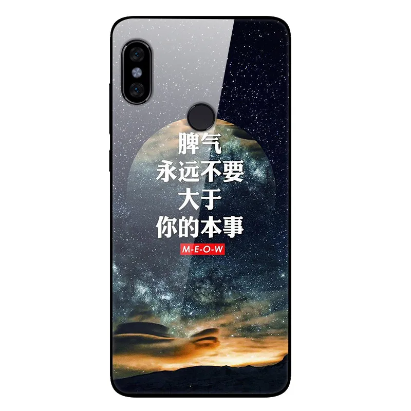 Для Xiaomi Redmi Note 6 Pro Чехол из закаленного стекла с изображением планеты космос, стеклянный чехол для задней панели для Xiaomi Redmi Note 6 Pro Note6 Pro