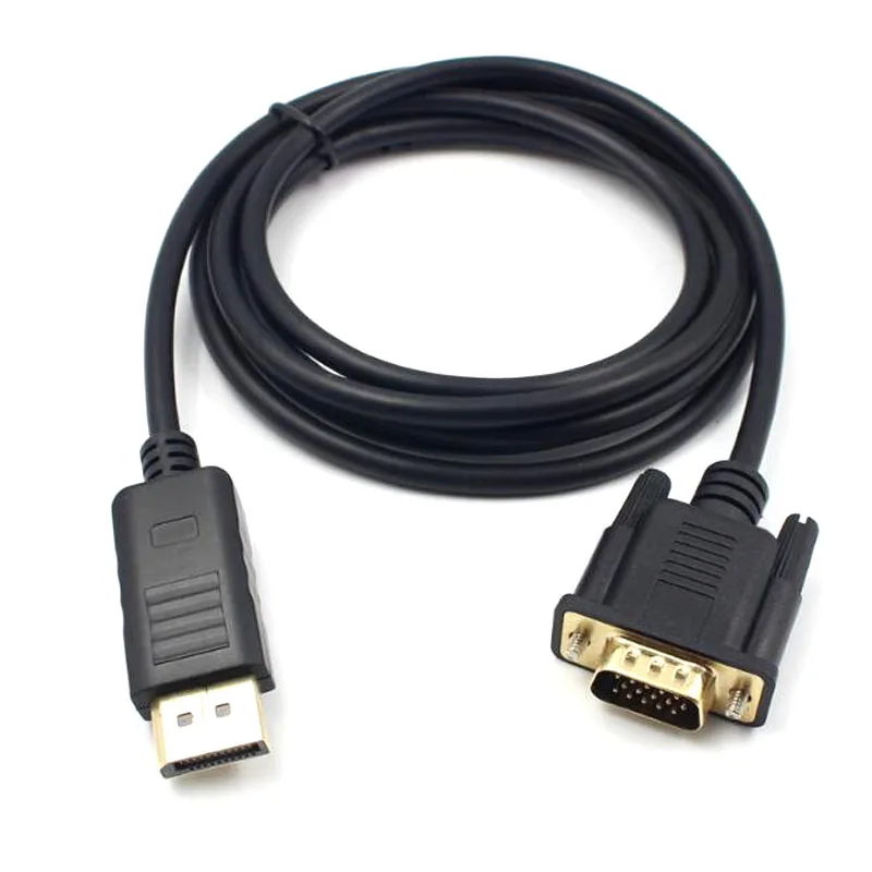 Кабель переходник для ПК проектора с позолоченным штекером 1 8 P и разъемом VGA 1080
