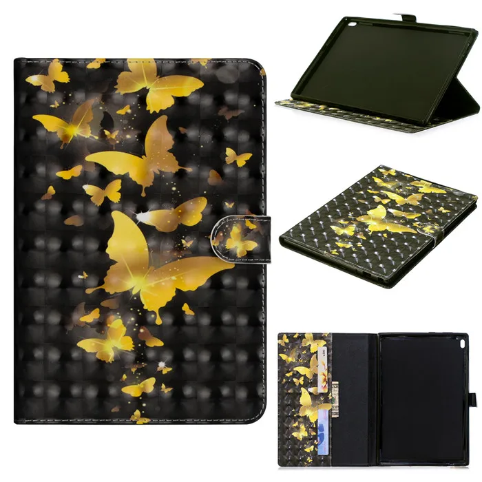 Роскошный 3D окрашенный ТПУ + PU кожаный чехол для Lenovo Tab 4 10 1 &quotTB-X304L TB-X304F Смарт