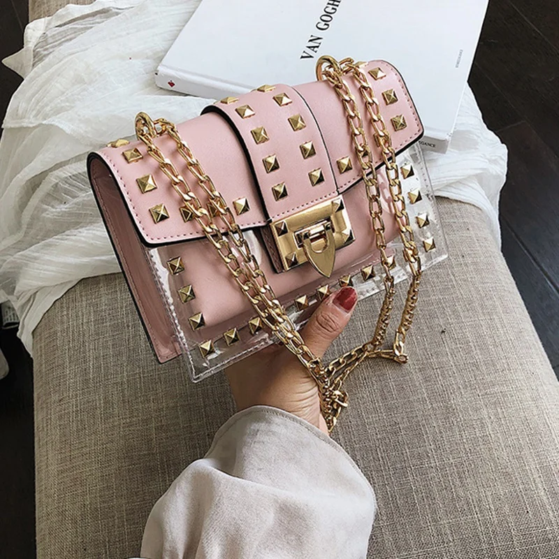 FGGS-Маленькая прозрачная дизайнерская женская новая модная сумка-мессенджер