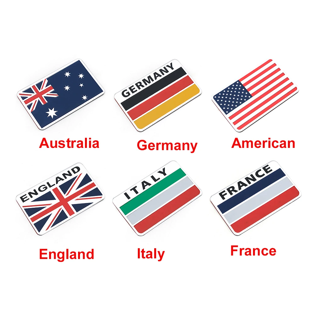 2 шт. американская Франция значок эмблема экстерьер клей Австралия автомобиля