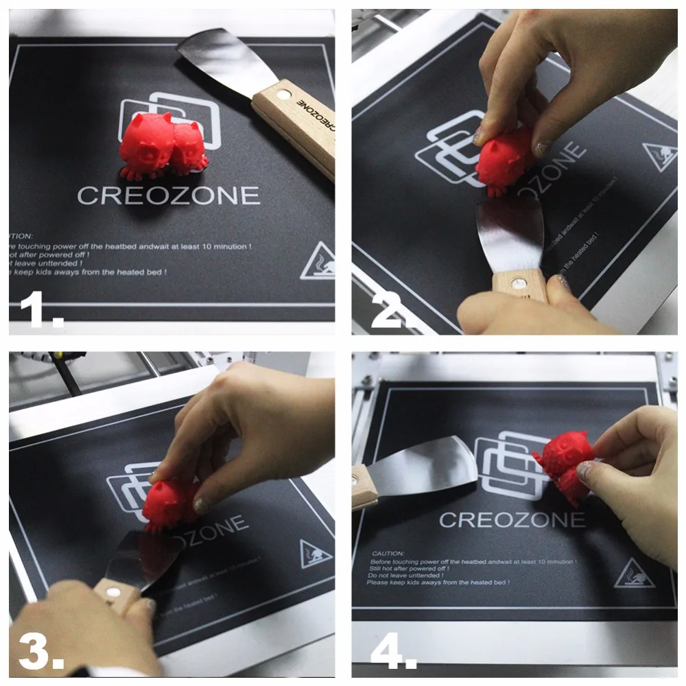 Creozone B5 1 шт. 220*220 мм 3D-принтеры тепла Горячая наклейки для кровати построить поверхность плиты лента простой наклейка для платформы 3d печать Запчасти