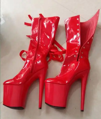 Соблазнительные красные туфли для невесты с лентой 20 см обувь банкета фотосессии