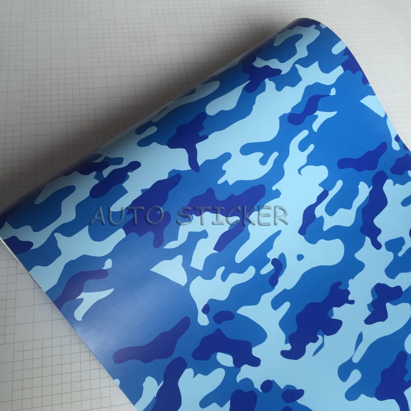 Синий Джамбо темно-синий камуфляж мотоцикл обернуть пинг виниловый самокат