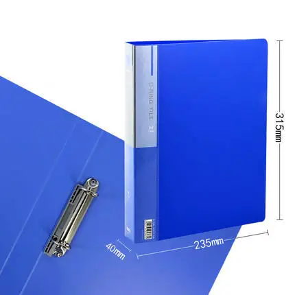 Креативная Папка-органайзер для документов, 2 или 3 кольца, А4 - Цвет: 2 Ring Binder Folder