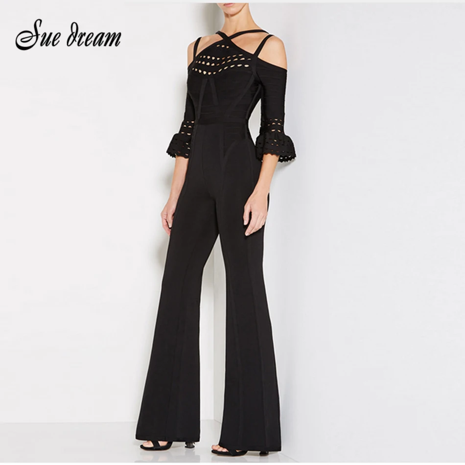 Женский Облегающий комбинезон без бретелек элегантные черные и темно синие