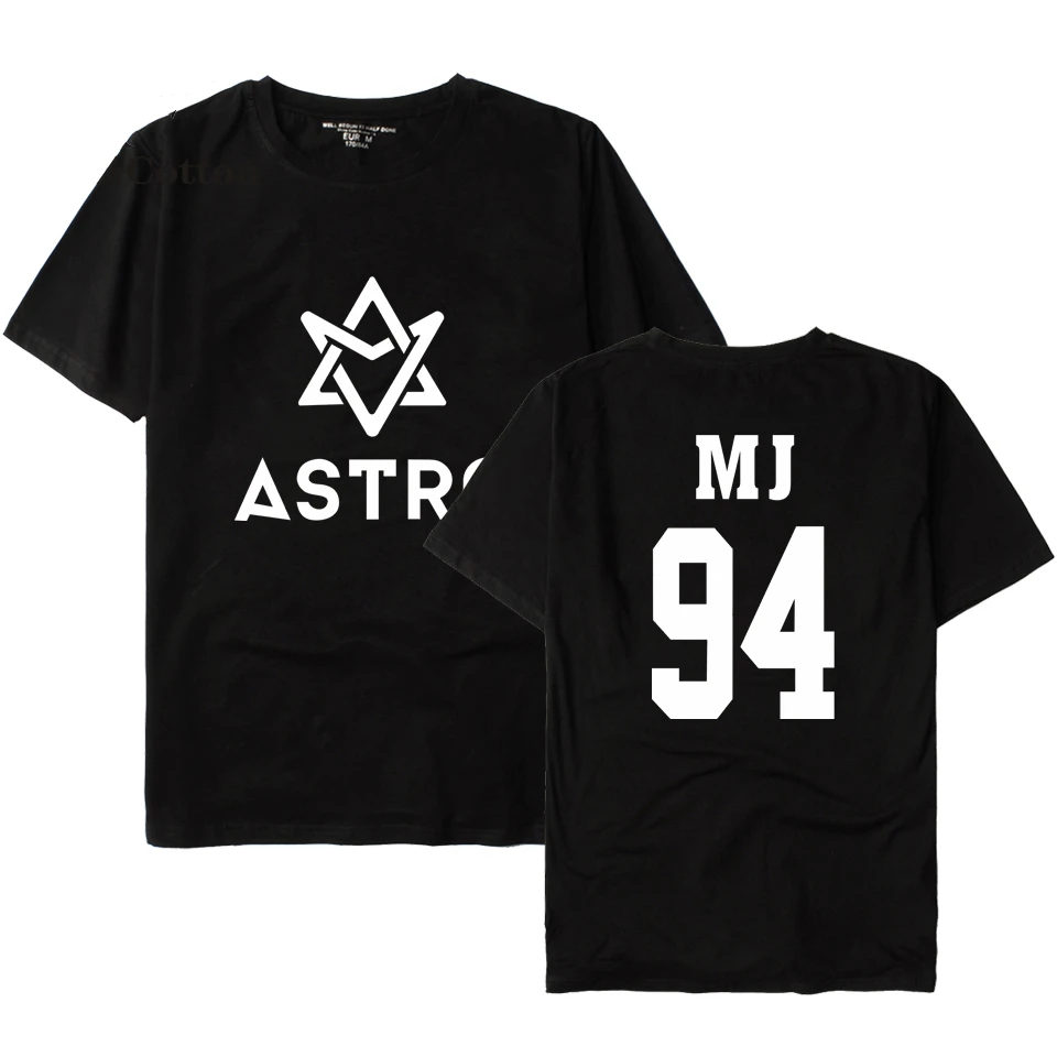 Футболка с принтом KPOP ASTRO STAR Group модные хлопковые футболки летняя футболка
