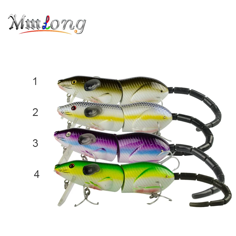 Mmlong 5 &quotкрыса рыболовные приманки реалистичные Мышь Crankbait Плавание Rat1 M 69 г