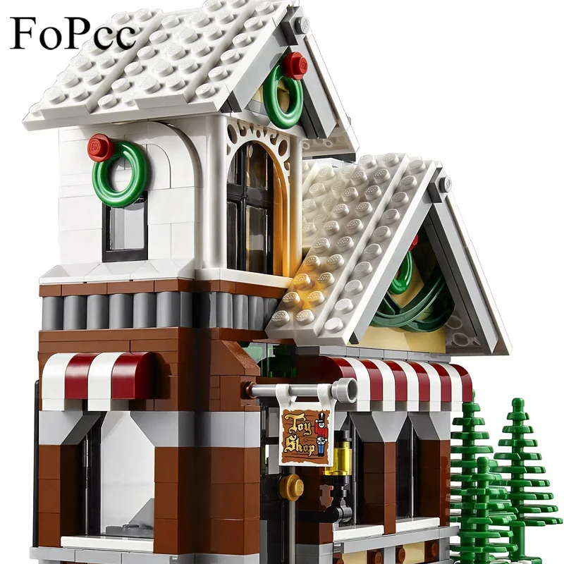 39015 945 шт. зимняя деревня Игрушка Криэйтор Рождественская елка Строительный