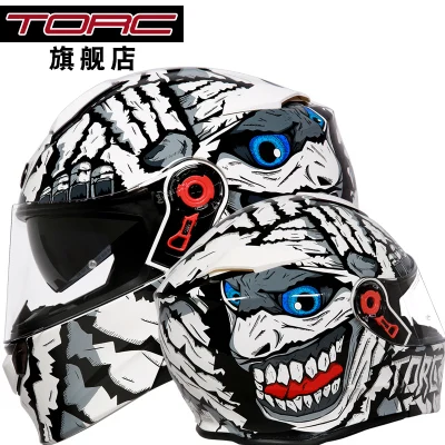 1шт TORC DOT двойной козырек флип до полного лица модульный Capacete Casque шлем с сертификатом ECE Мотокросс мотоциклетный шлем - Цвет: 4