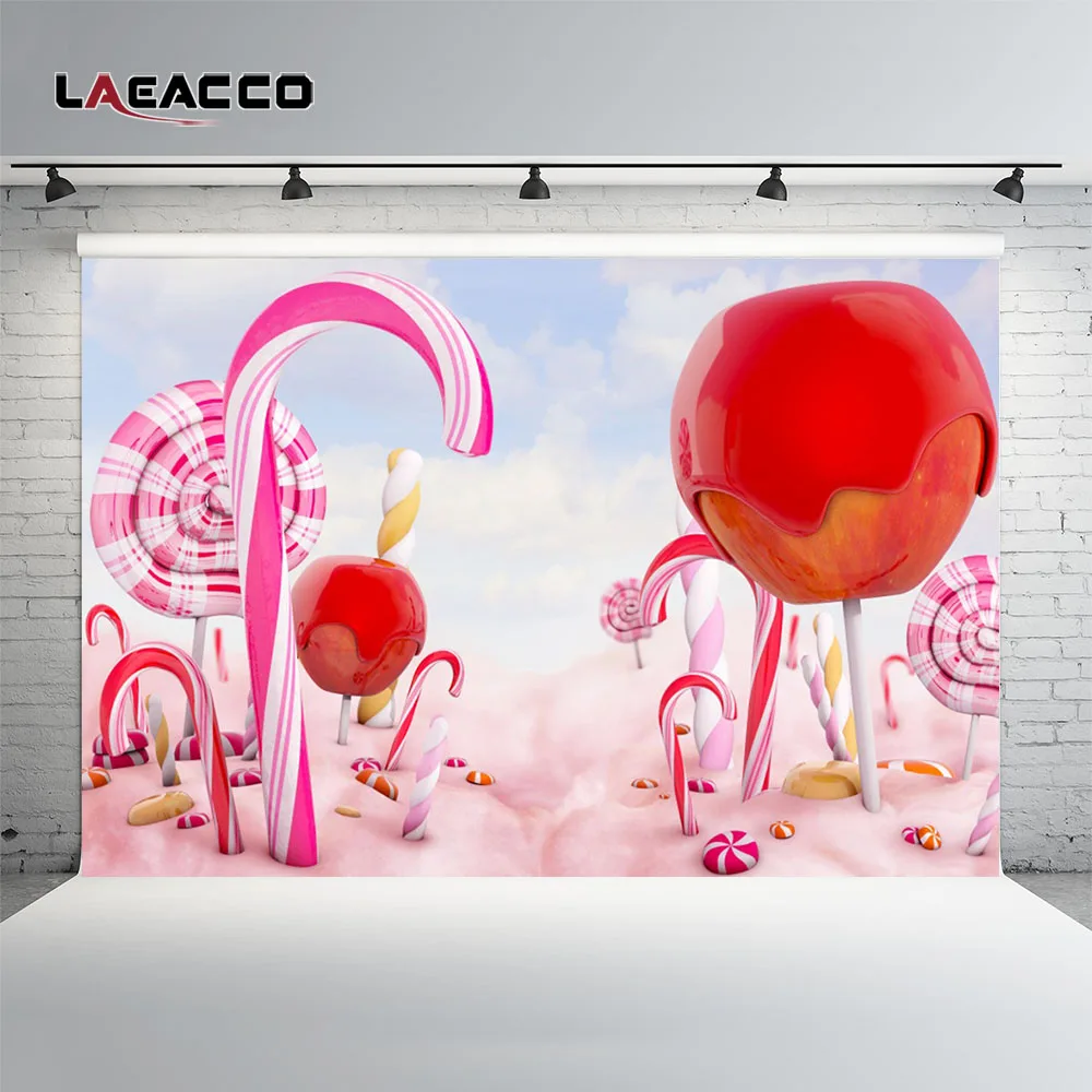 Laeacco вечерние фоны для фотосъемки с изображением леденцов на заказ для фотостудии