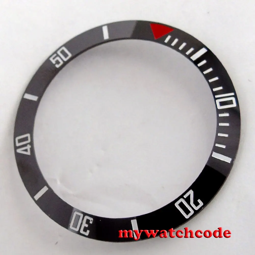 Черная Керамическая рамка 38 мм для часов диаметром 40 изготовленная в