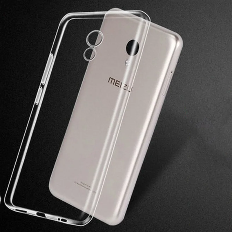 Прозрачный ультра тонкий Тонкий силиконовый чехол на Meizu M5s M5 Note чехлы прозрачная
