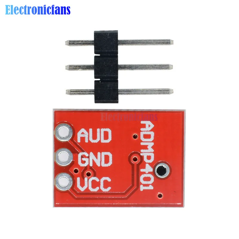 Усилитель ADMP401 MEMS плата модуля пробоя микрофона с 1 5 В до 3 постоянного тока для
