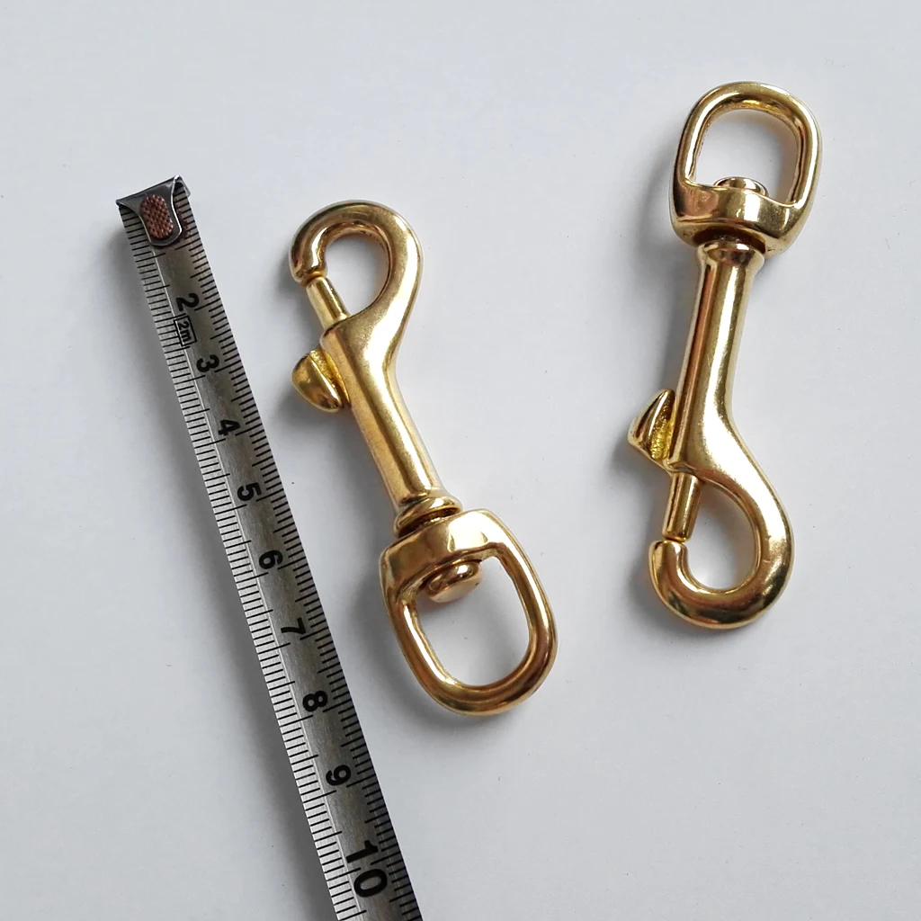 2 шт. латунная одноконцевая Поворотная пряжка с застежкой крючком для собак|Маски