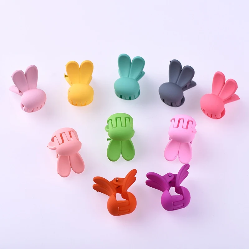 10 Шт./лот Модный Прекрасный Кролик Оформлены Mix Цвет Волос Когти Украшения Милые