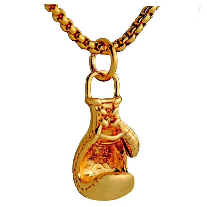 Ожерелье с подвеской в виде боксерской перчатки цвета шампанского аксессуары