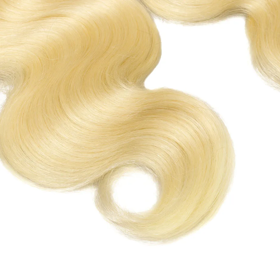 Светлые 613 кружевные передние застежки бразильские волнистые remy человеческие