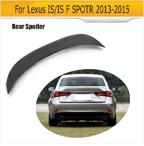 Углеродное волокно задний бампер диффузор спойлер для Lexus IS ISF Седан 4 двери IS250 IS300 IS350 13-16 двойной выхлоп один выход
