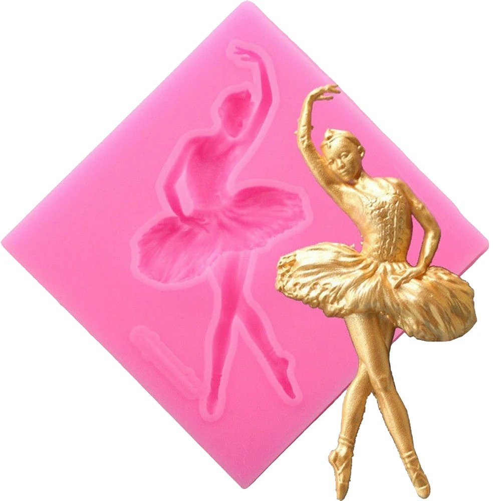 Новинка 2019 форма для торта в форме Танцующей Балерины силиконовое печенье своими