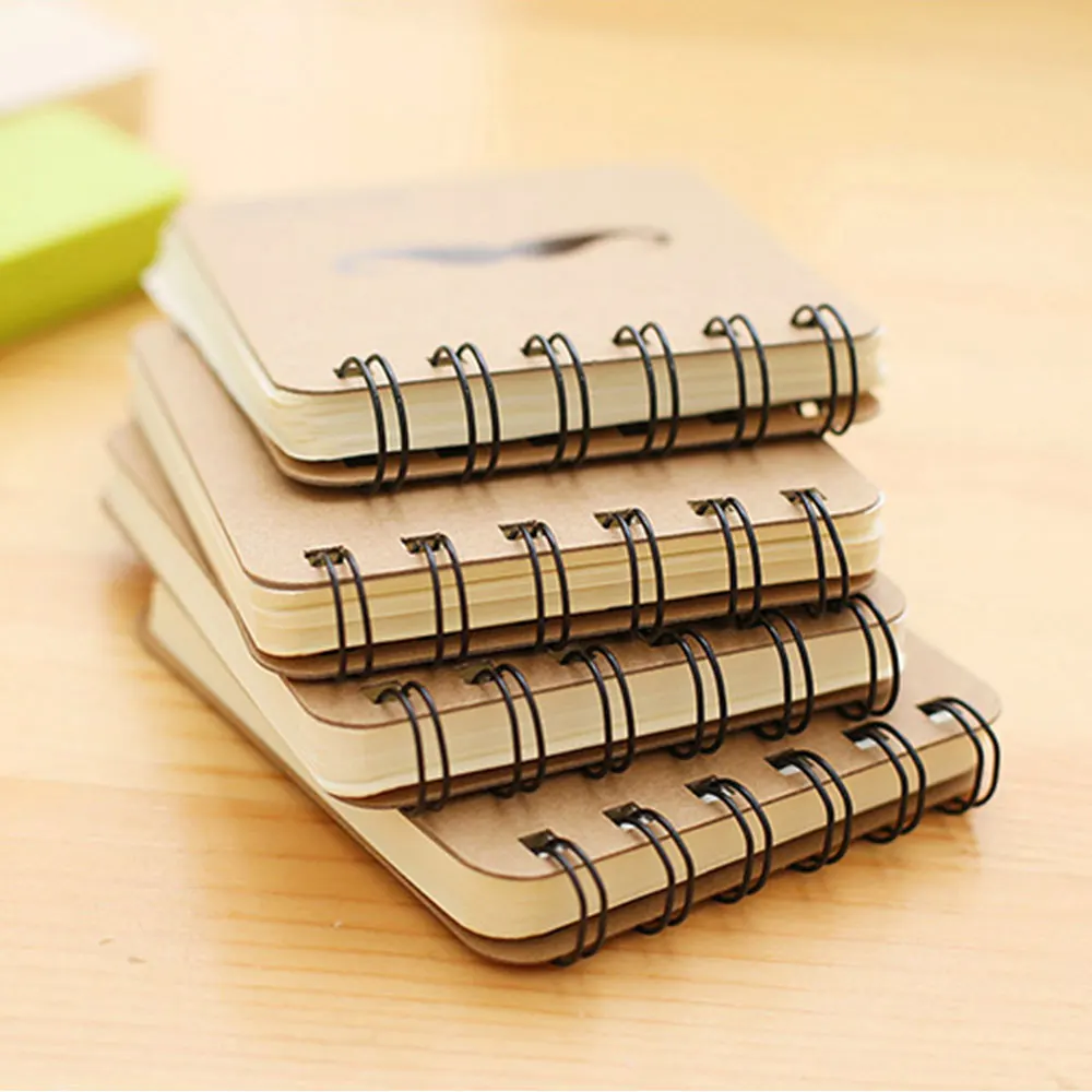 Umitive Mini Top Bound спиральный Карманный перевод блокнот Memos офисные и школьные