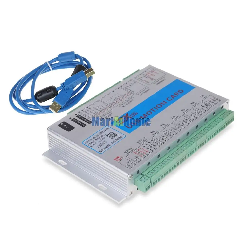 XHC USB 2MHz Mach4 CNC 6 Axis Motion control Card Breakout Board MK6-M4 для машинного центра, гравировальный станок с ЧПУ# SM782@ SD