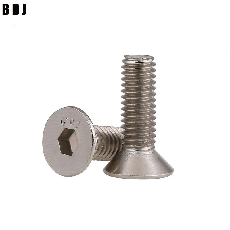 DIN7991 GB70.3 ISO10642 JISB1194 M2 M2.5 M3 M4 M5 M6 304 Нержавеющая сталь шестигранные винты с потайной