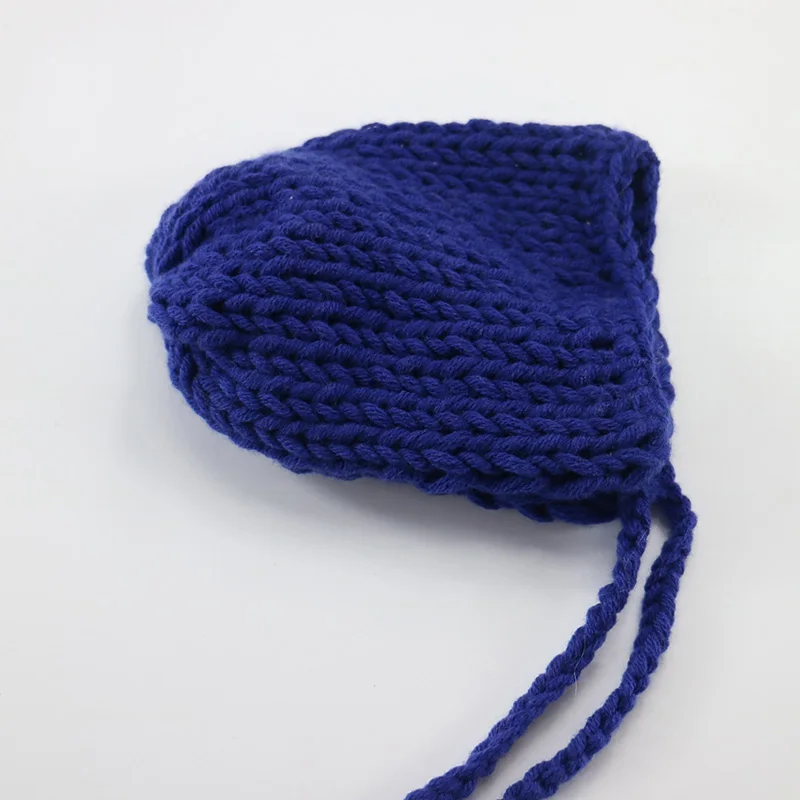 D&ampJ Soft Knitted Baby Hat Newborn Photo Props Caps Solid Color Infant Boy Girl Beanie Autumn Winter Xmas Bonnet Accessories | Детская