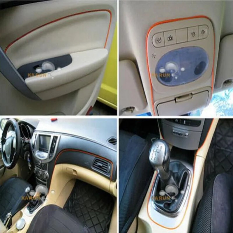 Авто прикуриватели Plug Панель Gap неоновая лампа красные полосы сине белые