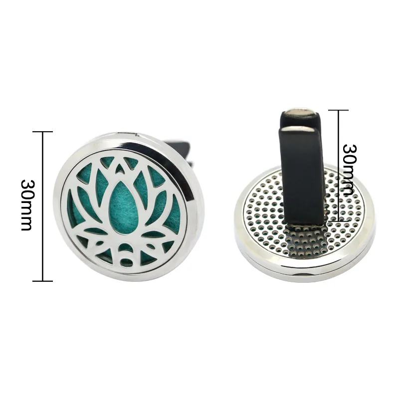 Медальон для ароматерапии BOFEE серебряный из нержавеющей стали|locket pendant|aromatherapy