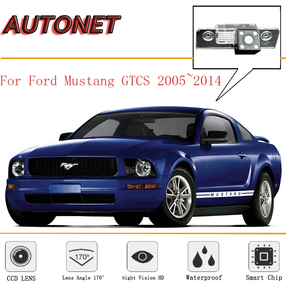 AUTONET Rear View camera For Ford Mustang GT/CS 2005~2014/CCD/Night Vision/Reverse Camera/Backup Camera/license plate | Автомобили и