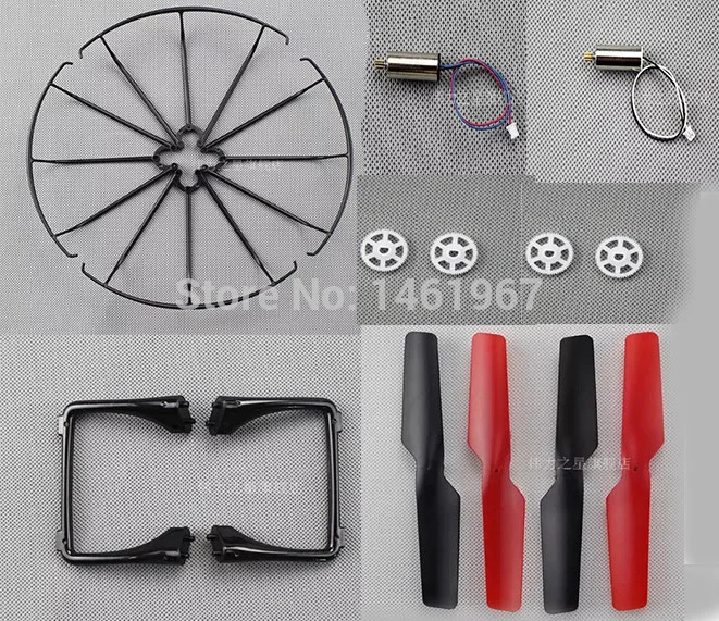 

WLtoys Q222 Q222G Spare Parts V686 Quadcopter Propellers and Propeller Guard Landing gear motor etc