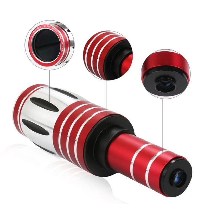 Алюминиевый телеобъектив ORBMART 50X с оптическим зумом + задняя крышка штатива для