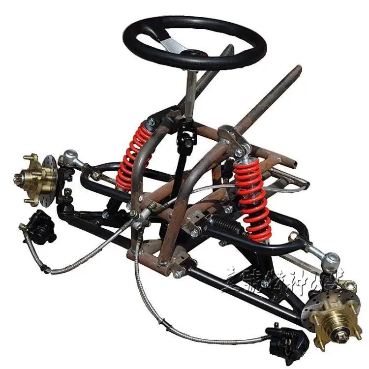 Четырехколесная рулевая рейка Go Kart Karting ATV UTV дисковый тормоз Передняя подвесная