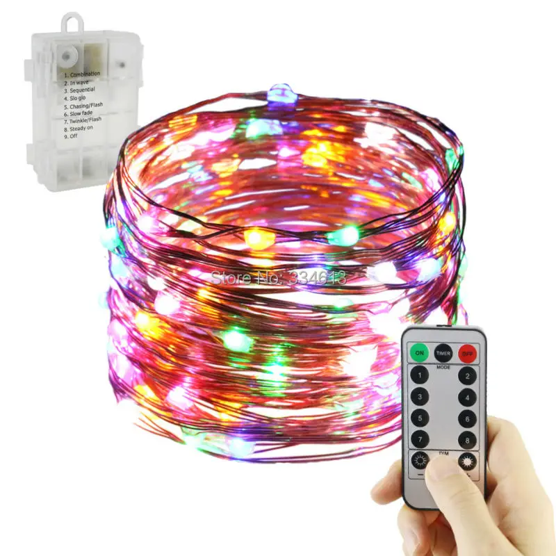 6AA на батарейках 10 м/33FT 100LED медный провод струнные огни Звездные Рождественские
