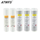 Картридж ATWFS для обратного осмоса, фильтр для воды, 2 шт., 5 микрон, фильтр ppf + 3 шт., карбоновый картридж CTO