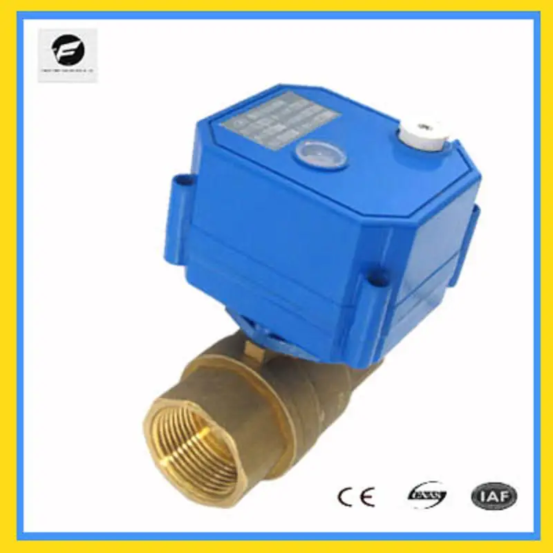 CWX 25S 1/2 ''DN15 2 сторонний латунный Мини моторизованный шаровой клапан с ручной
