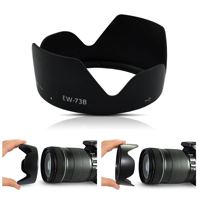 Бленда для объектива EW 73B 60C 63C бленда Canon 100d 700d 18 135 фирменнй переходник 55|Бленды| |