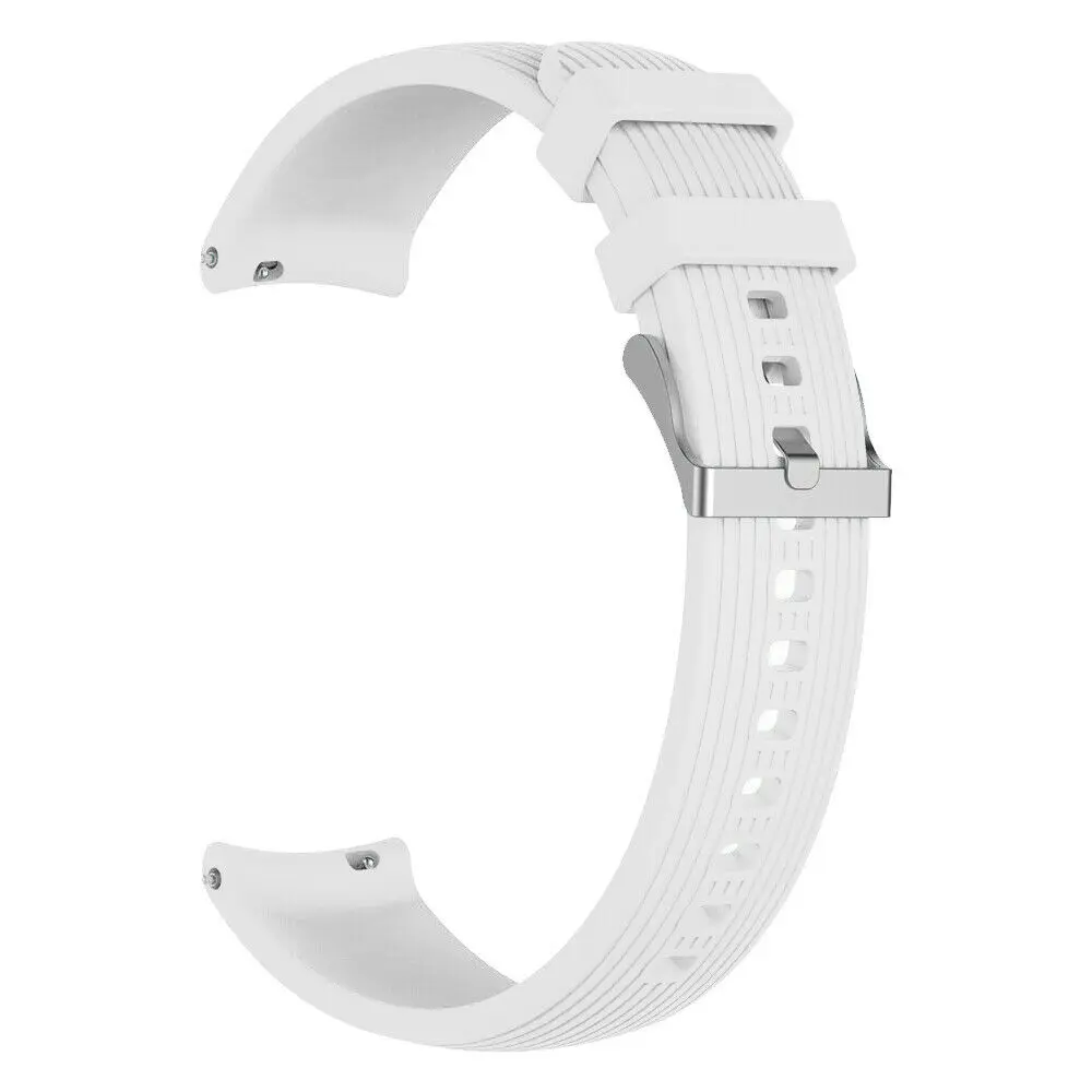 Белый 20 ММ сменная Мягкая силиконовая лента ремешок браслет для samsung Galaxy Watch SM-R810 42 мм& gear 2 Активный ремешок для наручных часов - Цвет: Белый
