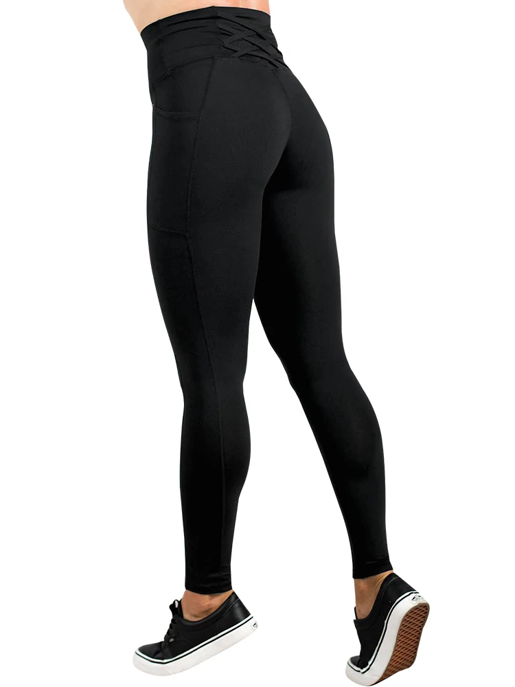 NORMOV женские леггинсы для тренировок с высокой талией сексуальные карманами