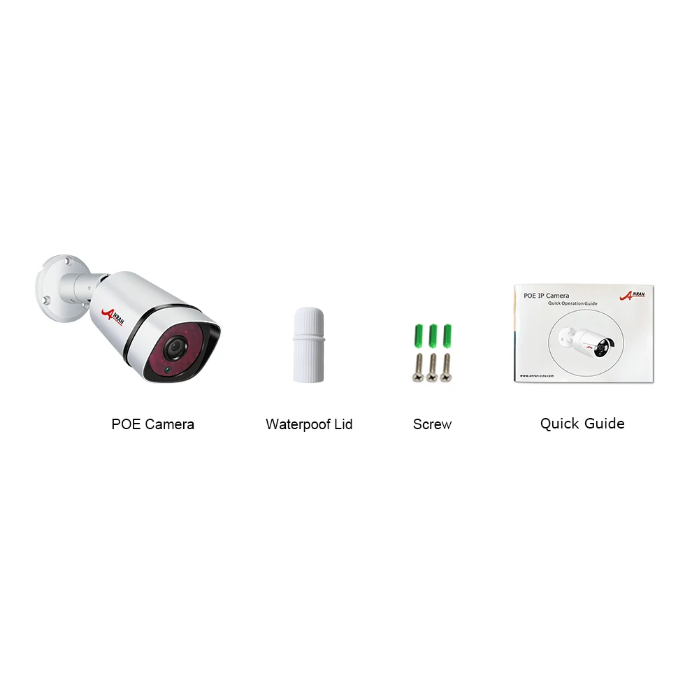 ANRAN Security POE IP Камера 5MP HD H.265 сети видео Камеры Скрытого видеонаблюдения Ночное