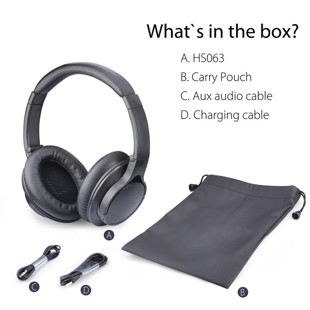 Наушники Avantree Super Light Bluetooth с микрофоном беспроводные/проводные стерео Hi Fi