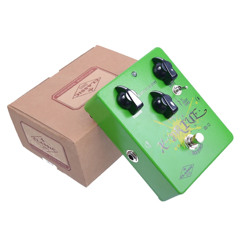 

Biyang OD-12 True Bypass Overdrive Effect guitar Pedal Green Custom Electric guitar pedal With Free Connector