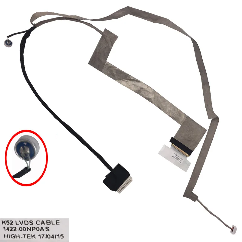 Новый ЖК светодиодный видео гибкий кабель для ASUS K52 K52F K52JR K52n A52 A52F A52JB A52j LED с