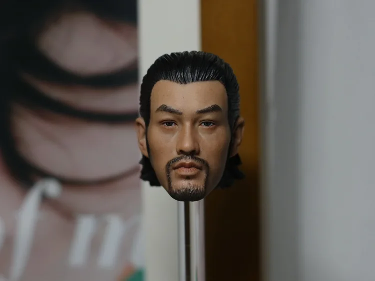1/6 Scale Male Head Sculpt Kung Fu Danny Kwok Kwan Chan Rogue Scorpion Mix with Hat and Ax Model Toys for 12'' Man Figure | Игрушки и