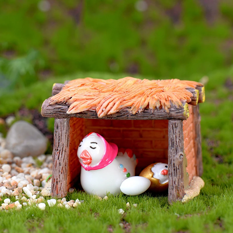 ZOCDOU 10 штук курица Колыбель ломая цыпленок яйцо гнездо маленький Pollo Статуя